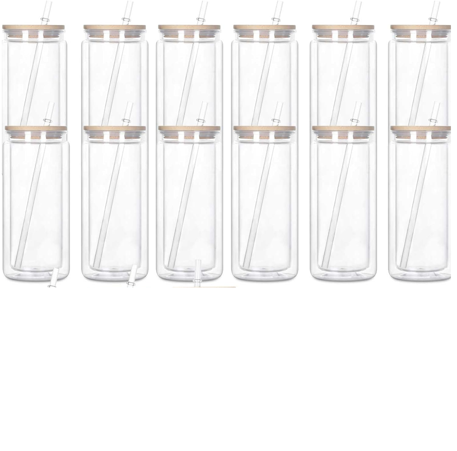 20 oz Snow Globe Tumbler Bamboo Lid