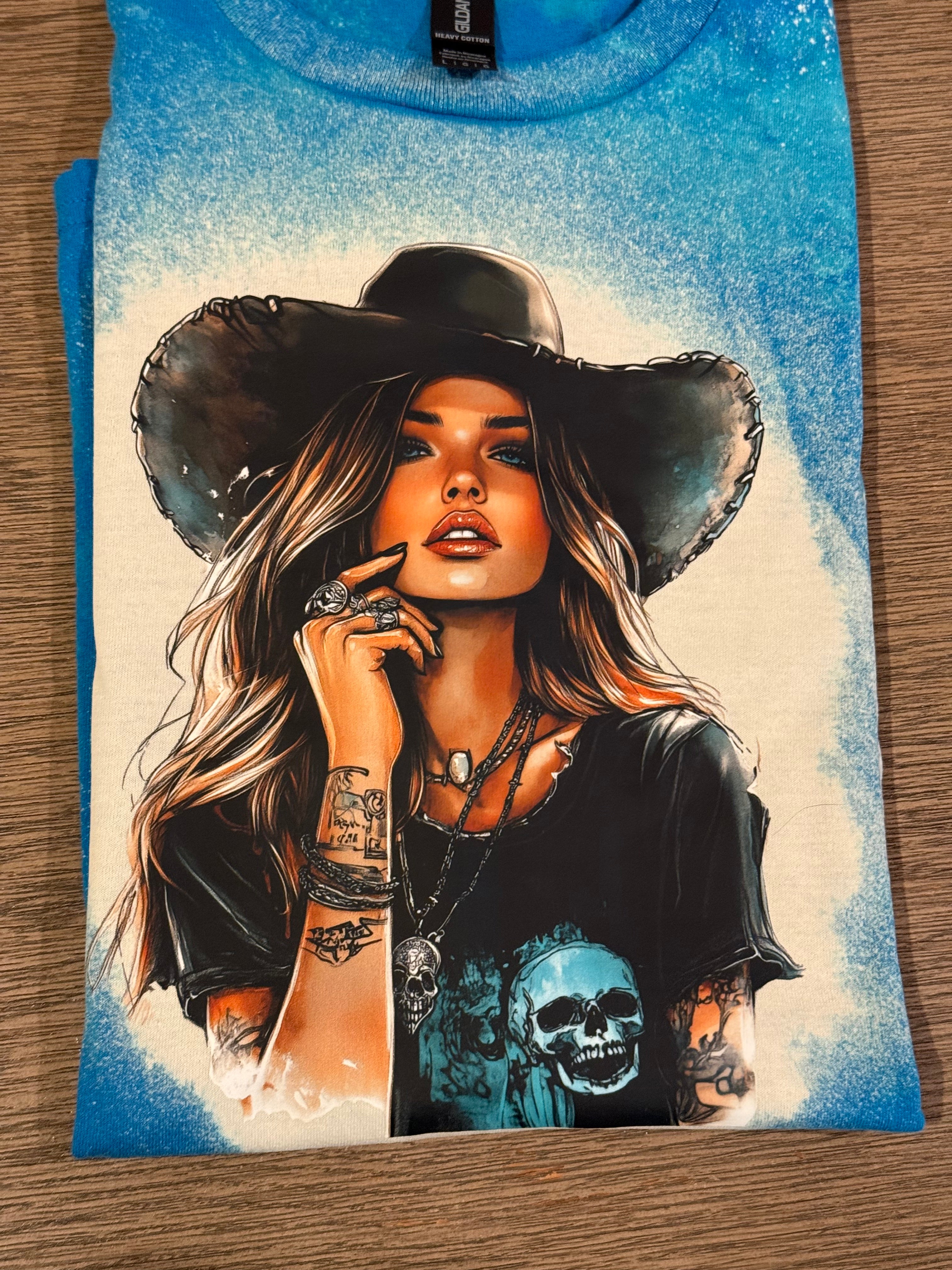 Large  T-shirt Western Girl