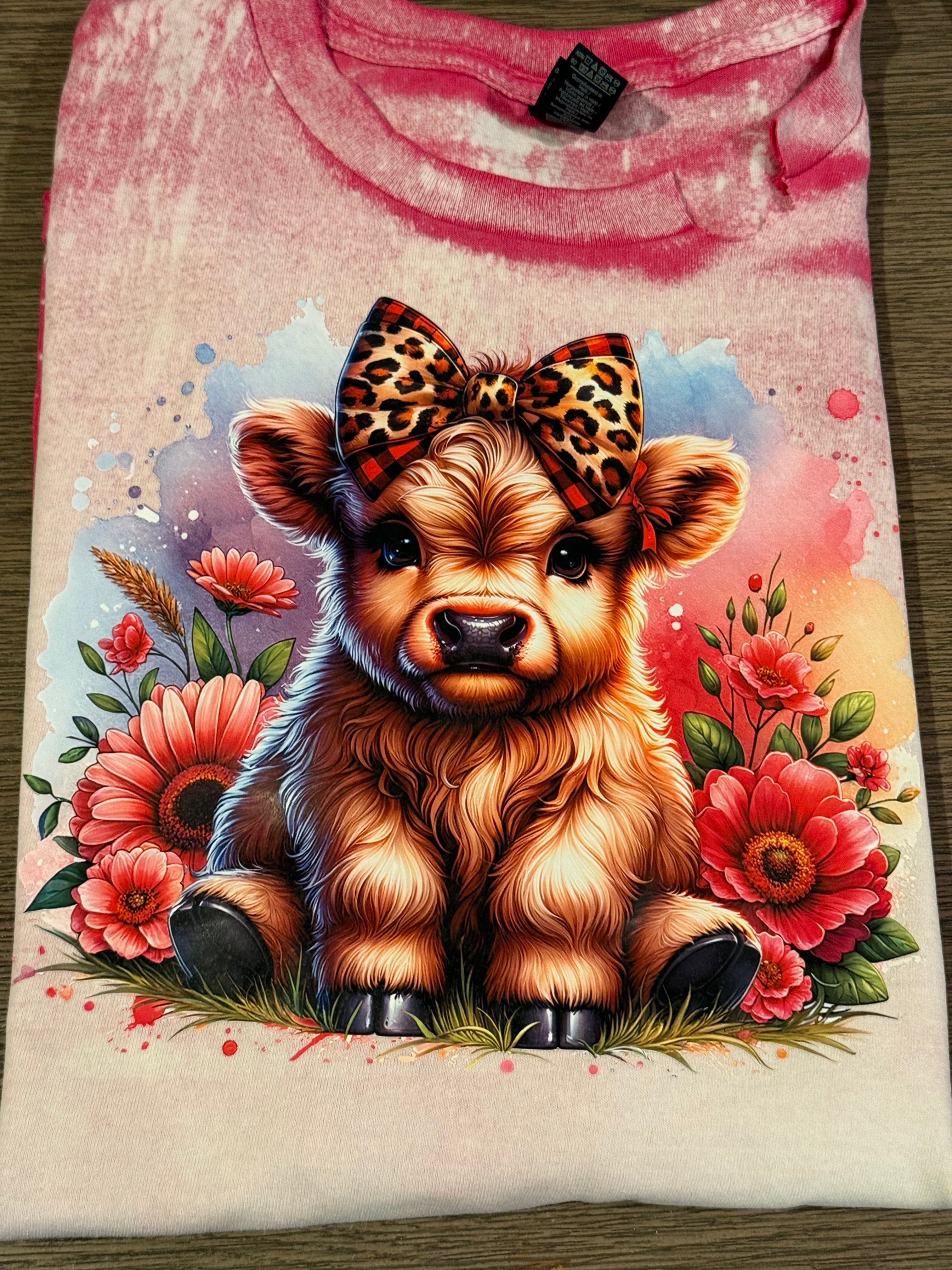 3XLarge  T-shirt Pink Cow