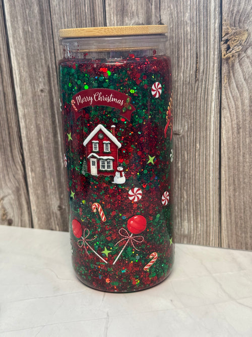 20 oz Still Glitter Christmas layer