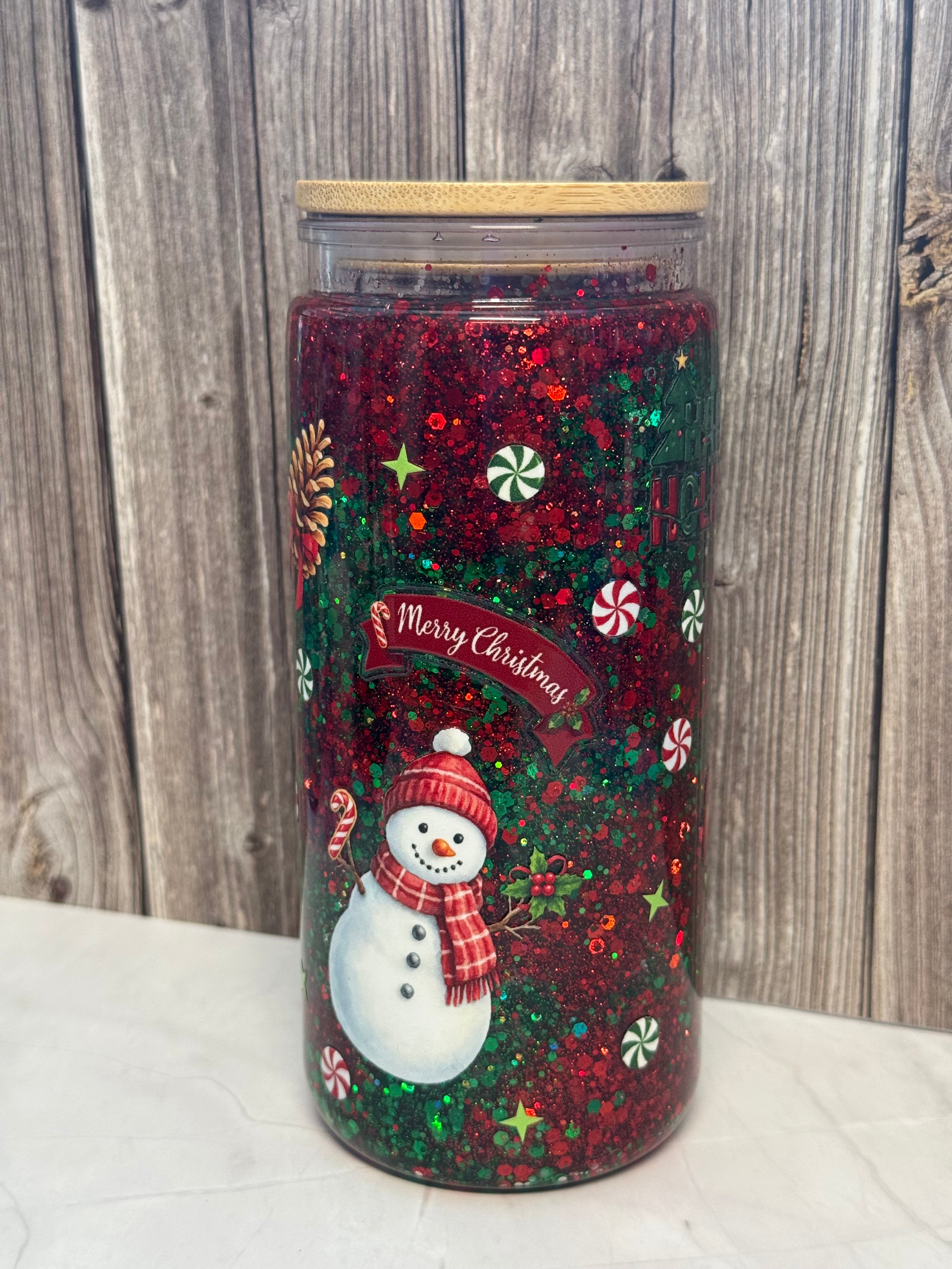 20 oz Still Glitter Christmas layer