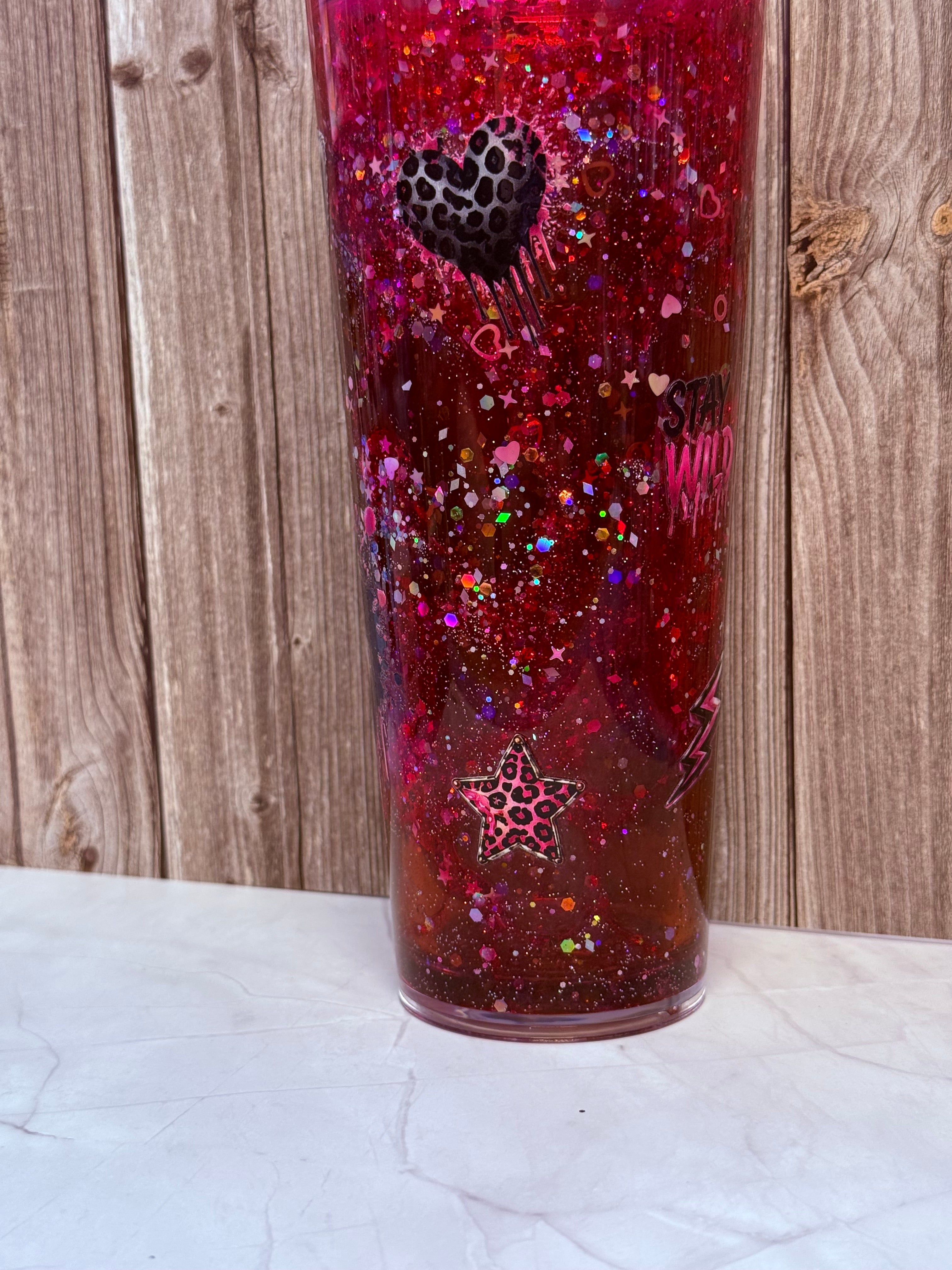 24 oz Pink Lava Raccoon