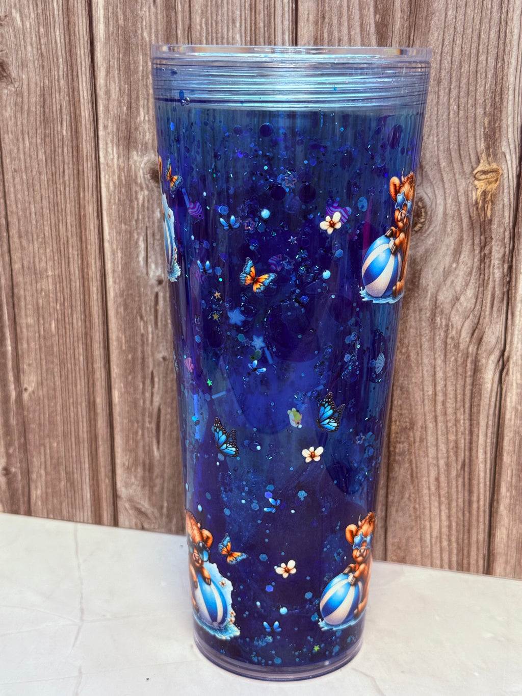 24 oz Blue Lava Beach Cow